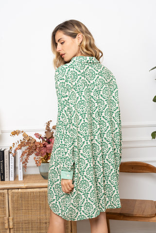 Robe Flora vert