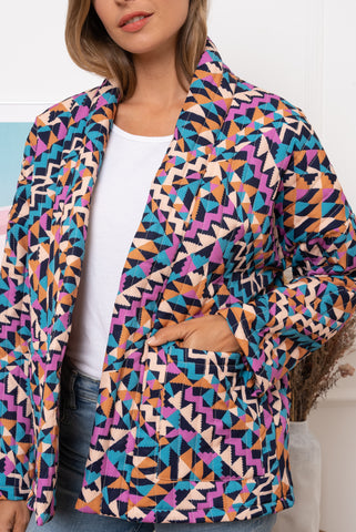 Veste matelassé multicolore